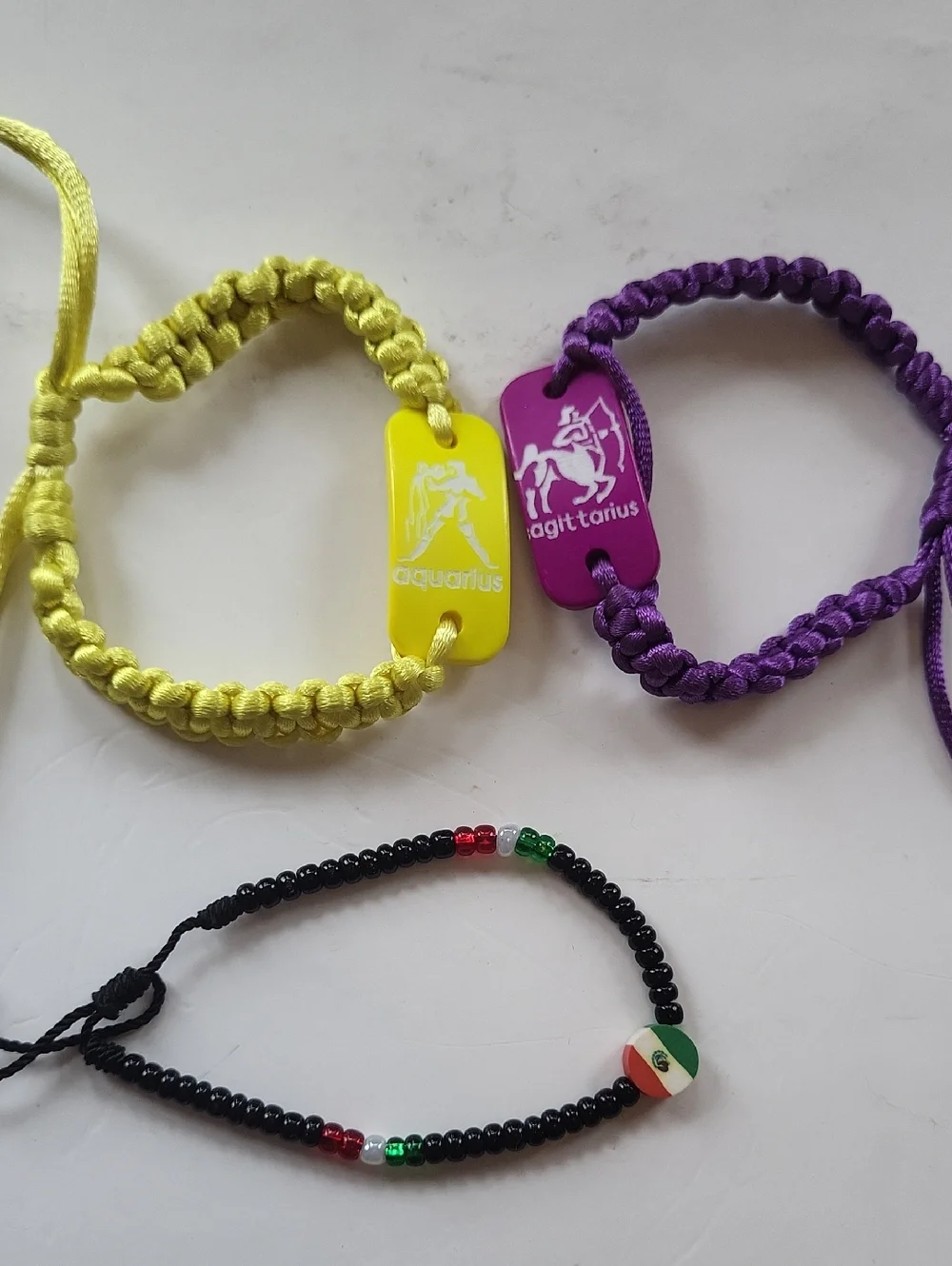 Friendship Bracelets, Shark tooth Necklaces, Sagittarius Aquarius, Rosary
